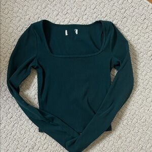 Hollister Deep Green Long Sleeve Top